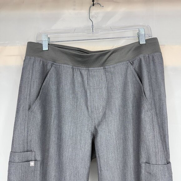 Figs Men M Axim Cargo Scrub Pants Heather Gray Drawstring Stretch Nurse Doctor - Picture 2 of 10